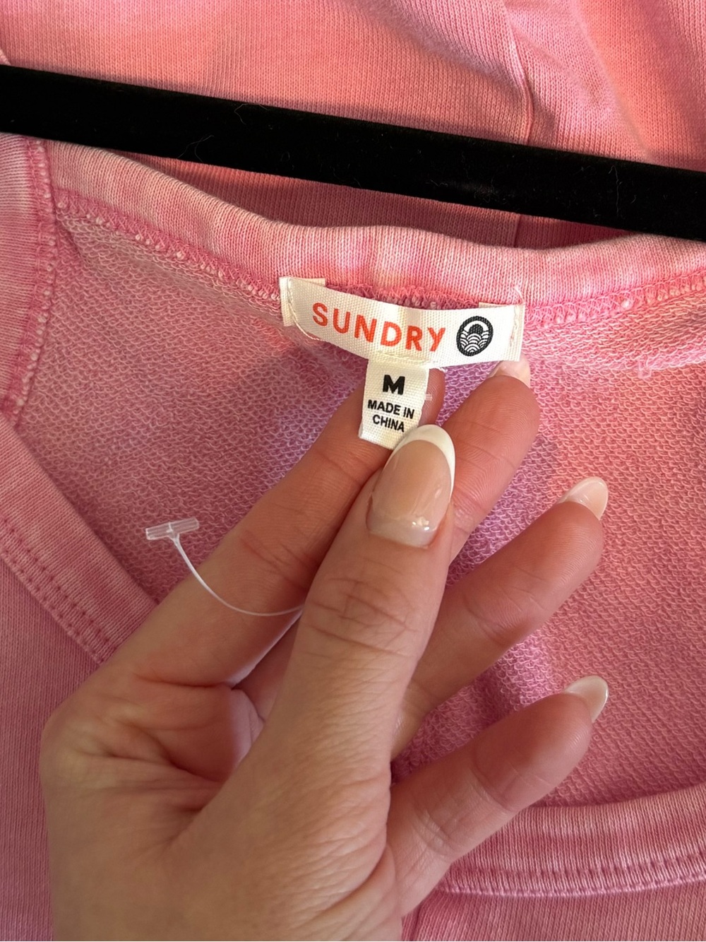 NWOT Sundry Cotton Blend Romper Pink, size M - Picture 5 of 6
